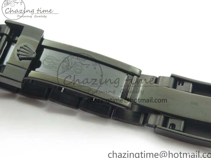 0415 Modern Daytona Kravitz YG DLC BP Maker Best Edition Black Dial On DLC Bracelet A4130 (Free Leather Strap) 3572